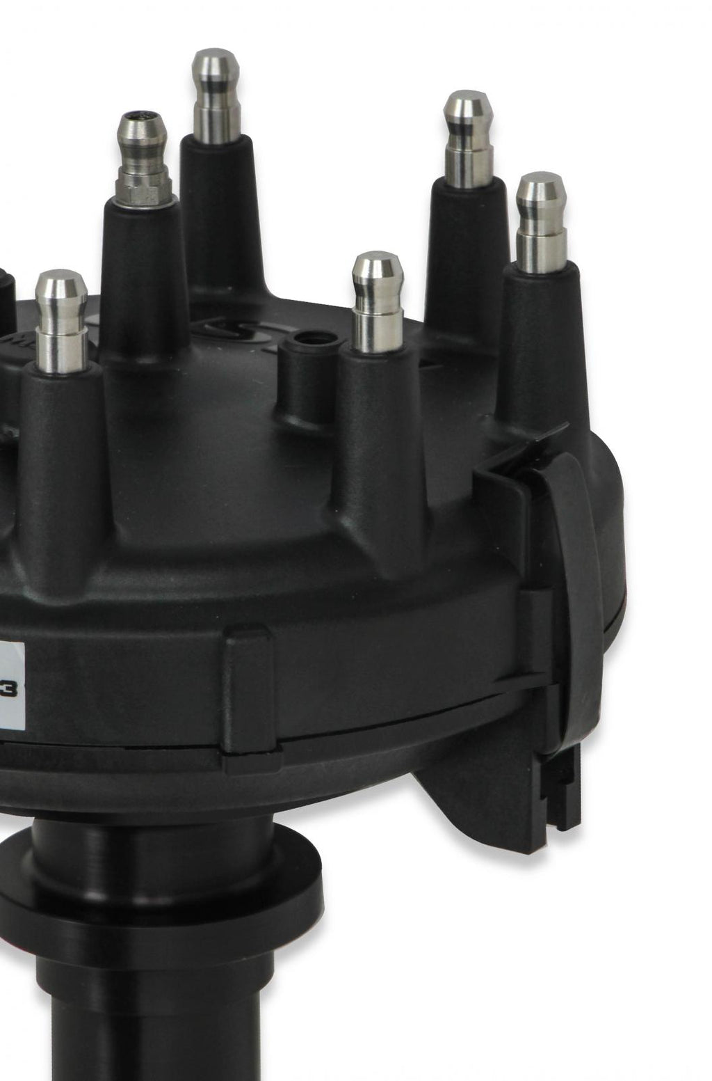 MSD Black Chevy Low-Profile Crank Trigger Distributor MSD Black Low-Profile Chevy Racing Distributor MSD Ignition