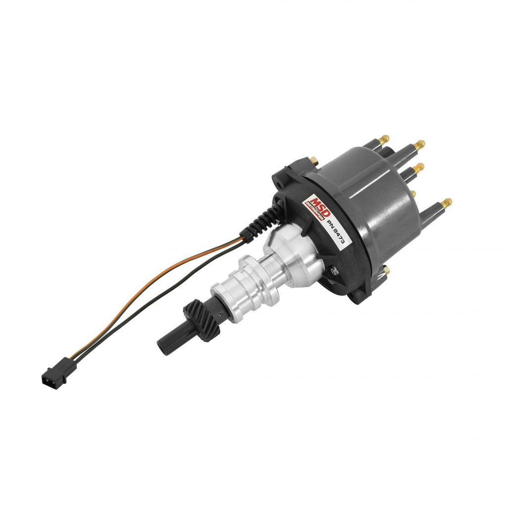 Ford 2.3L Billet Distributor Fits Fords 4-Cylinder 2.3L Engines. Must Be Used With An MSD 6, 7 Or 8-Series Ignition MSD Ignition