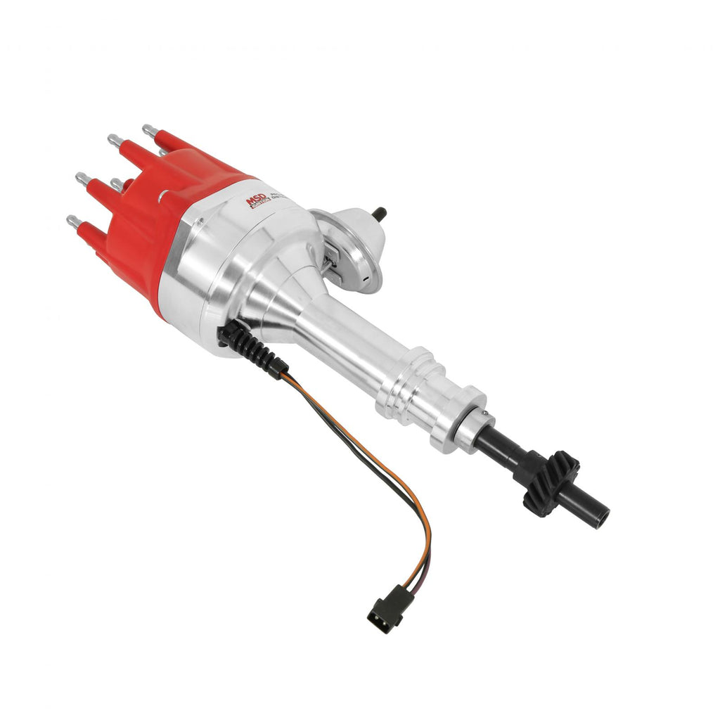 Ford 351C-460 Street Pro-Billet Distributor Small Diameter Distributor For 351C-460, Includes Iron Gear And Vacuum Advance. Must Be Used With An MSD 6, 7 Or 8-Series Ignition MSD Ignition