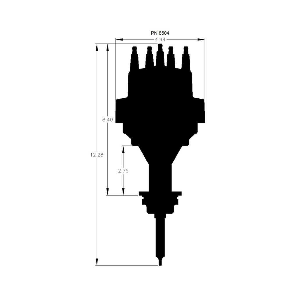 Chrysler, 318, 340, 360, E-Curve Distributor Set The Timing Curve With A Twist Of A Rotary Dial MSD Ignition