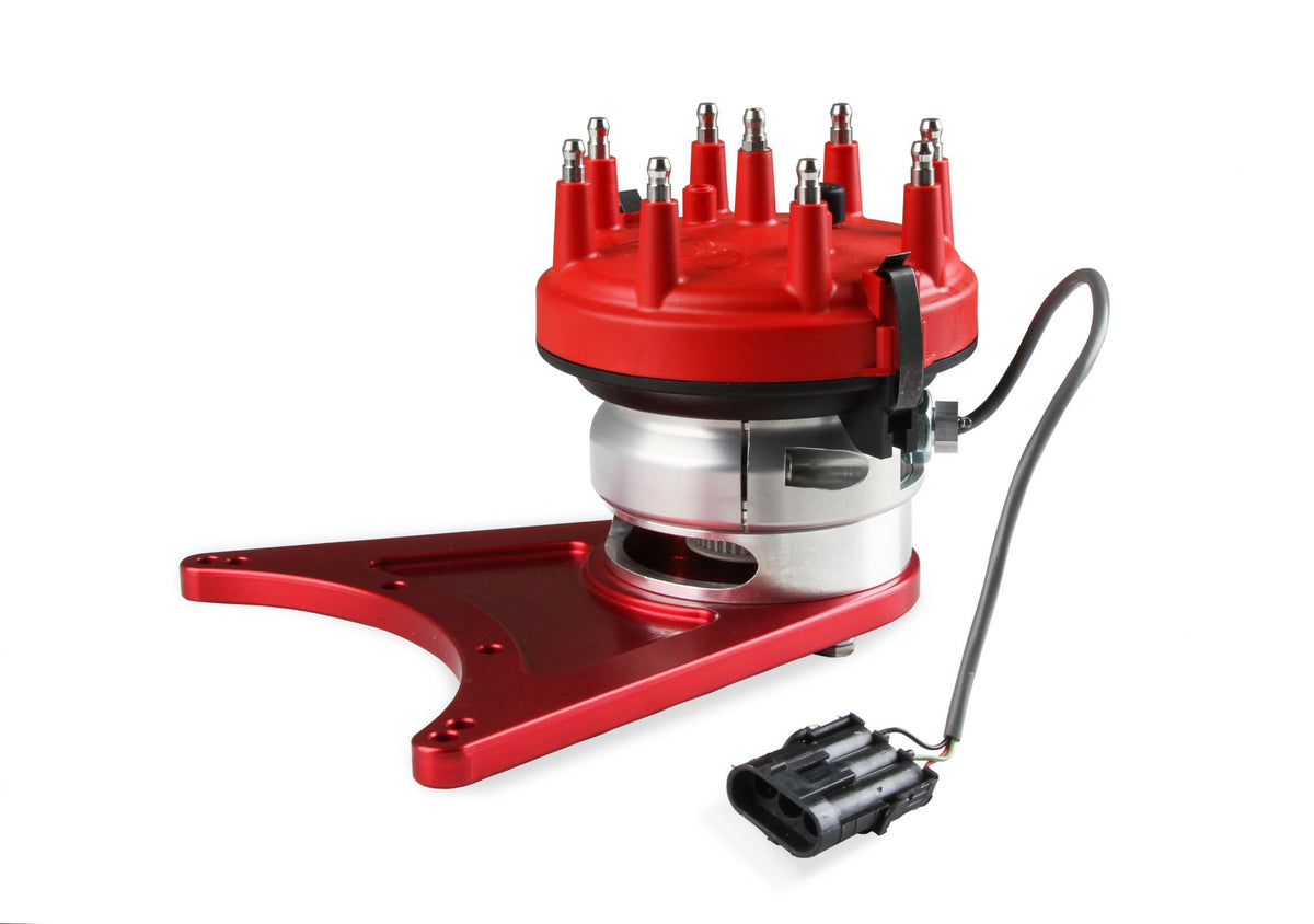 MSD Front Drive Distributor With Adjustable Cam Sync Big Block Chevy Front Drive Distributor With Adjustable Hall-Effect Cam Sync Sensor Ideal For Triggering EFI Systems MSD Ignition