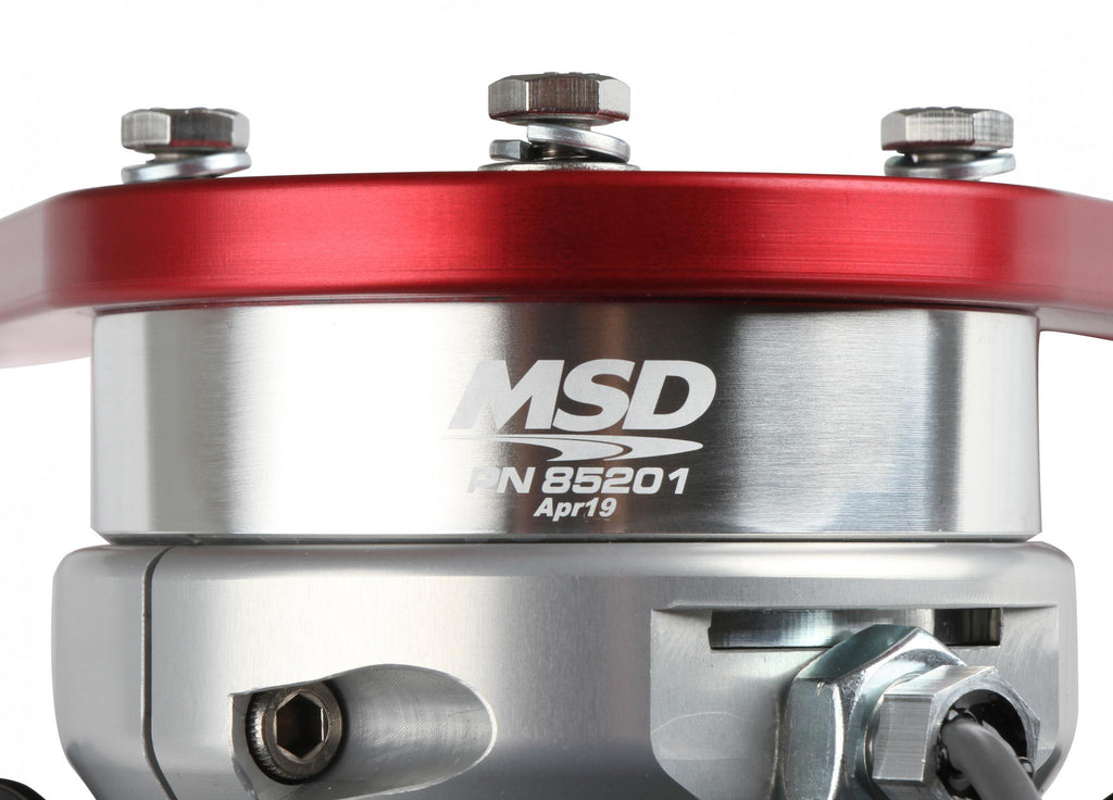 MSD Front Drive Distributor With Adjustable Cam Sync Big Block Chevy Front Drive Distributor With Adjustable Hall-Effect Cam Sync Sensor Ideal For Triggering EFI Systems MSD Ignition