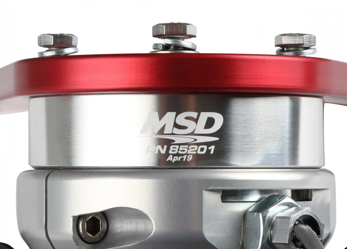 MSD Front Drive Distributor With Adjustable Cam Sync Big Block Chevy Front Drive Distributor With Adjustable Hall-Effect Cam Sync Sensor Ideal For Triggering EFI Systems MSD Ignition