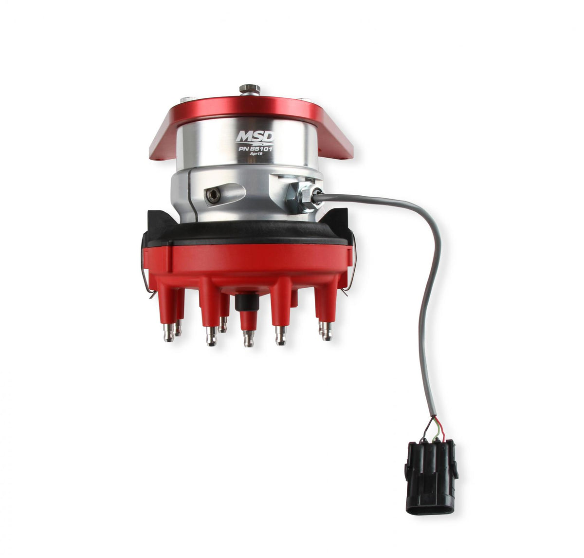 MSD Front Drive Distributor With Adjustable Cam Sync Big Block Chevy Front Drive Distributor With Adjustable Hall-Effect Cam Sync Sensor Ideal For Triggering EFI Systems MSD Ignition