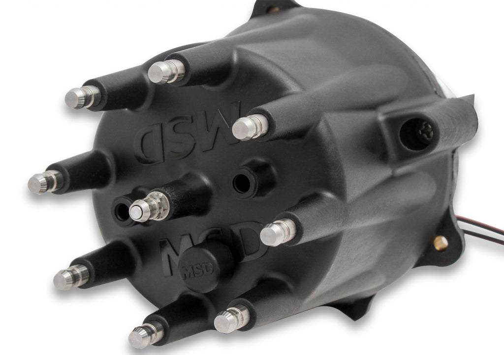 MSD Black Chrysler 318-360 Pro-Billet Distributor All The Performance Of Our Pro-Billet Line Now Available With Black Cap For Your Small Block Chrysler. Must Be Used With MSD 6, 7, Or 8-Series Ignition MSD Ignition