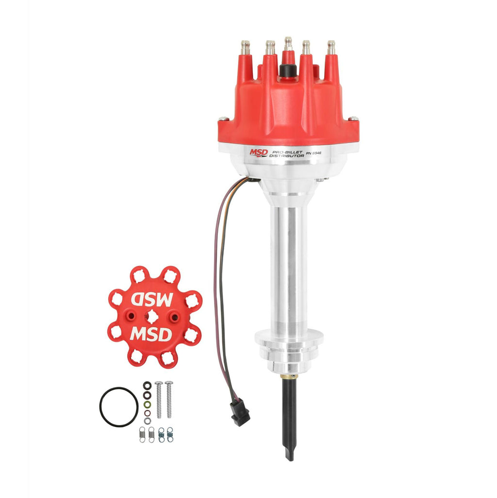 Chrysler 426,440 Pro-Billet Distributor Small Diameter Housing Allows The Distributor To Fit Tight Block And Head Combinations MSD Ignition
