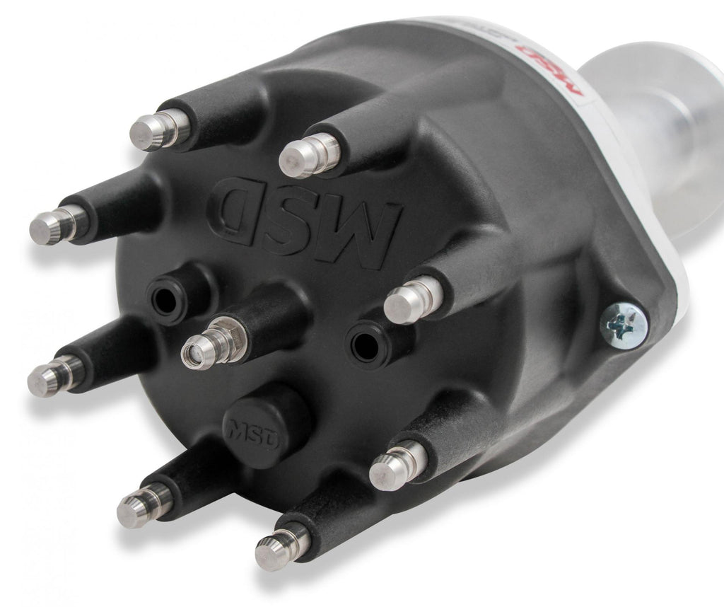 MSD Black Chrysler 426, 440 Pro-Billet Distributor All The Performance Of Our Pro-Billet Line Now Available With Black Cap For Your Big Block Chrysler. Must Be Used With MSD 6, 7, Or 8-Series Ignition MSD Ignition