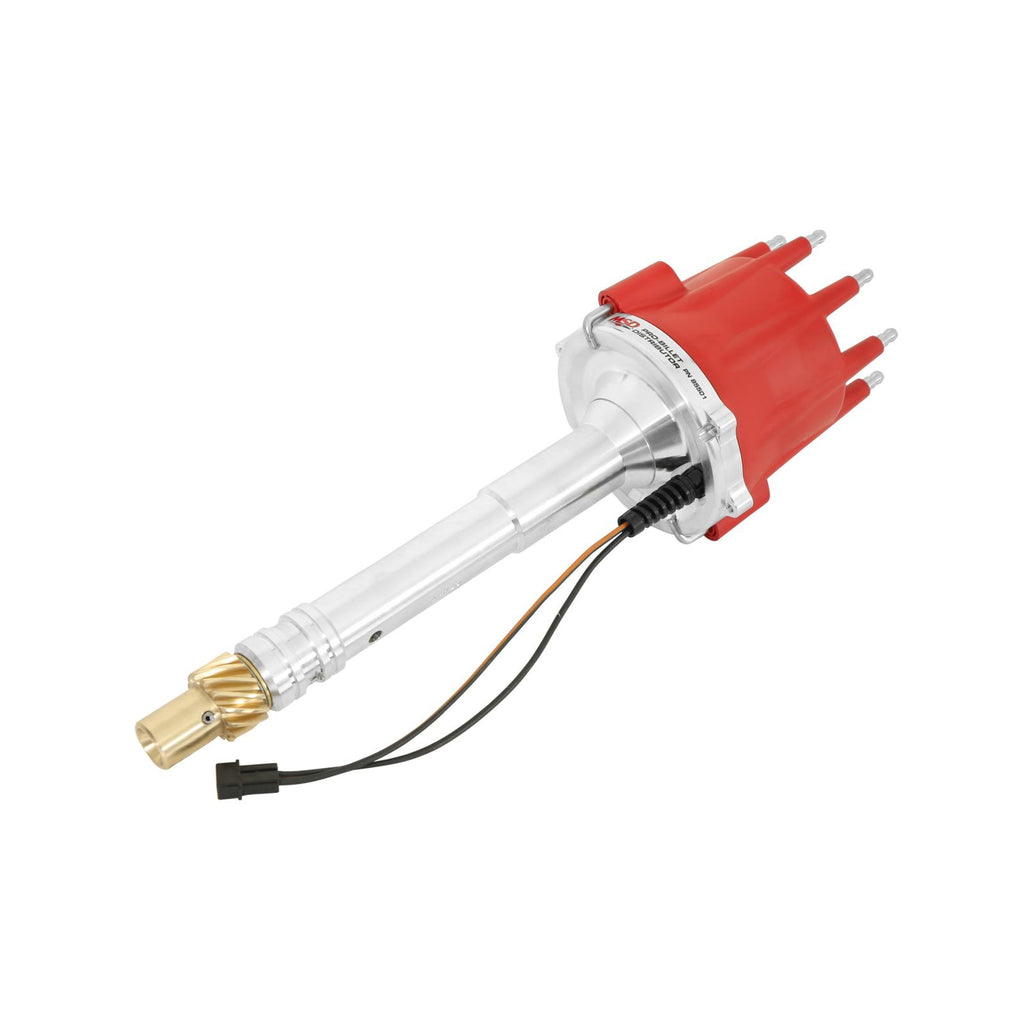 Chevy V8 Pro-Billet Distributor Locked-Out From The Factory. Must Be Used With An MSD 6, 7 Or 8-Series Ignition MSD Ignition