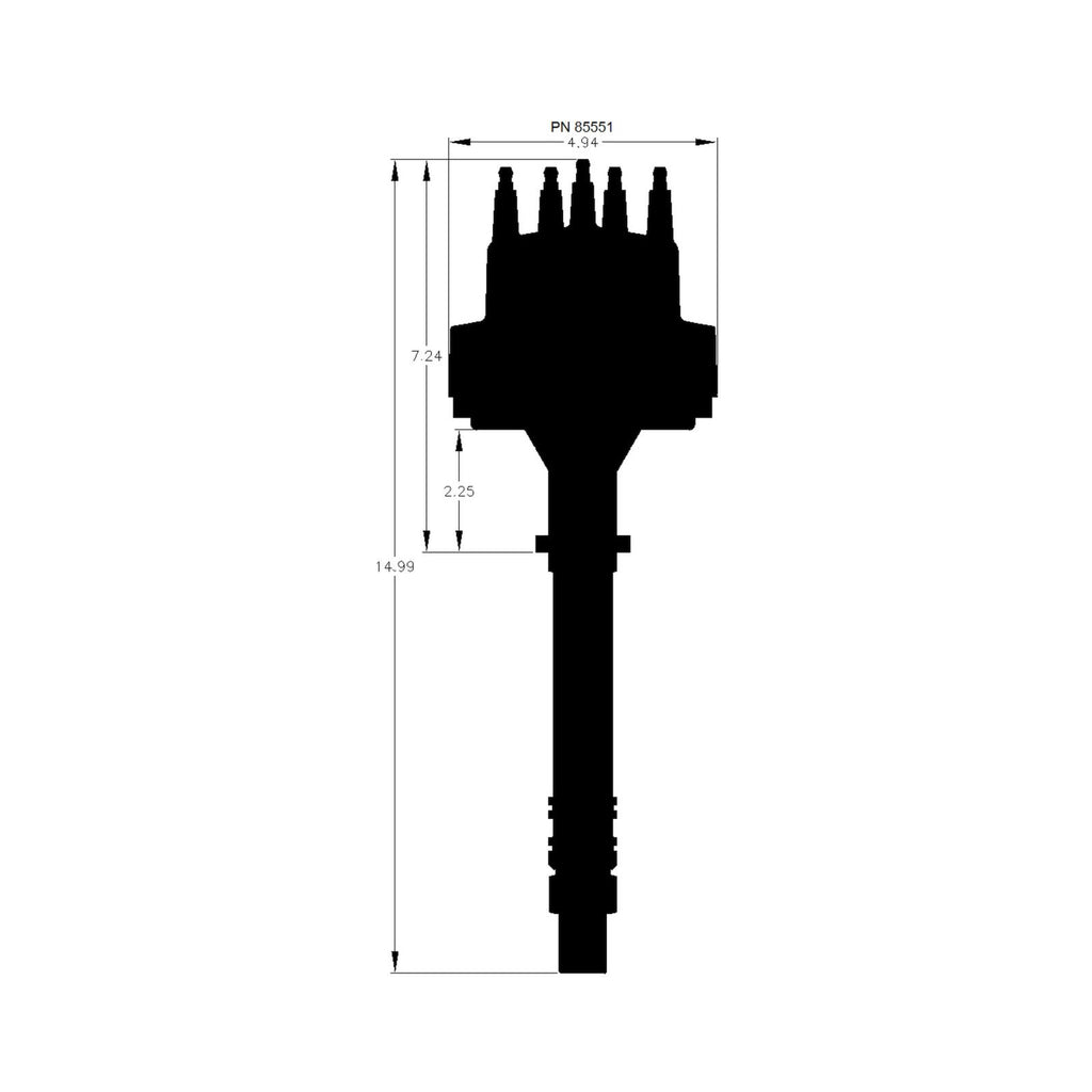 Chevy V8 Pro-Billet Distributor This Is Our Most Popular Performance Distributor. Must Be Used With An MSD 6, 7 Or 8-Series Ignition MSD Ignition