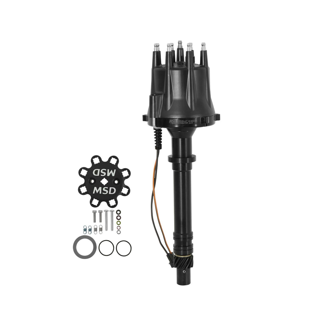 Chevy Black V8 Pro-Billet Distributor This Is Our Most Popular Performance Distributor Must Be Used With An MSD 6, 7 Or 8-Series Ignition. Now In Black MSD Ignition
