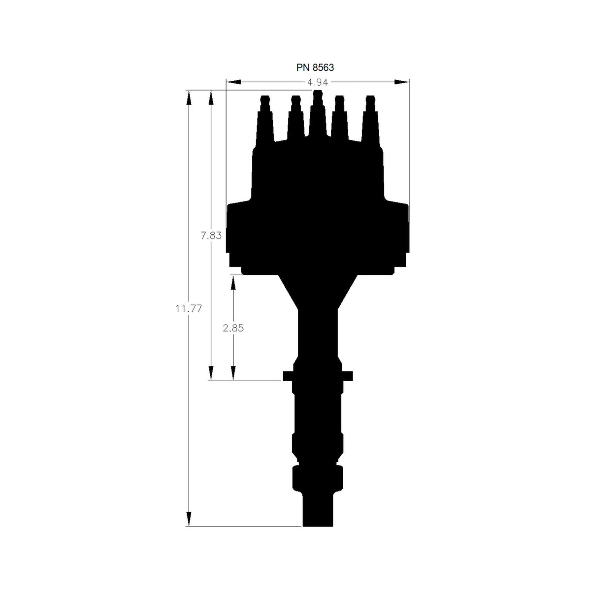Pontiac V8 350-455 Pro-Billet Distributor Fits 326, 350, 389, 400, 421, 428, And 455 Pontiac. Must Be Used With An MSD 6, 7 Or 8-Series Ignition MSD Ignition