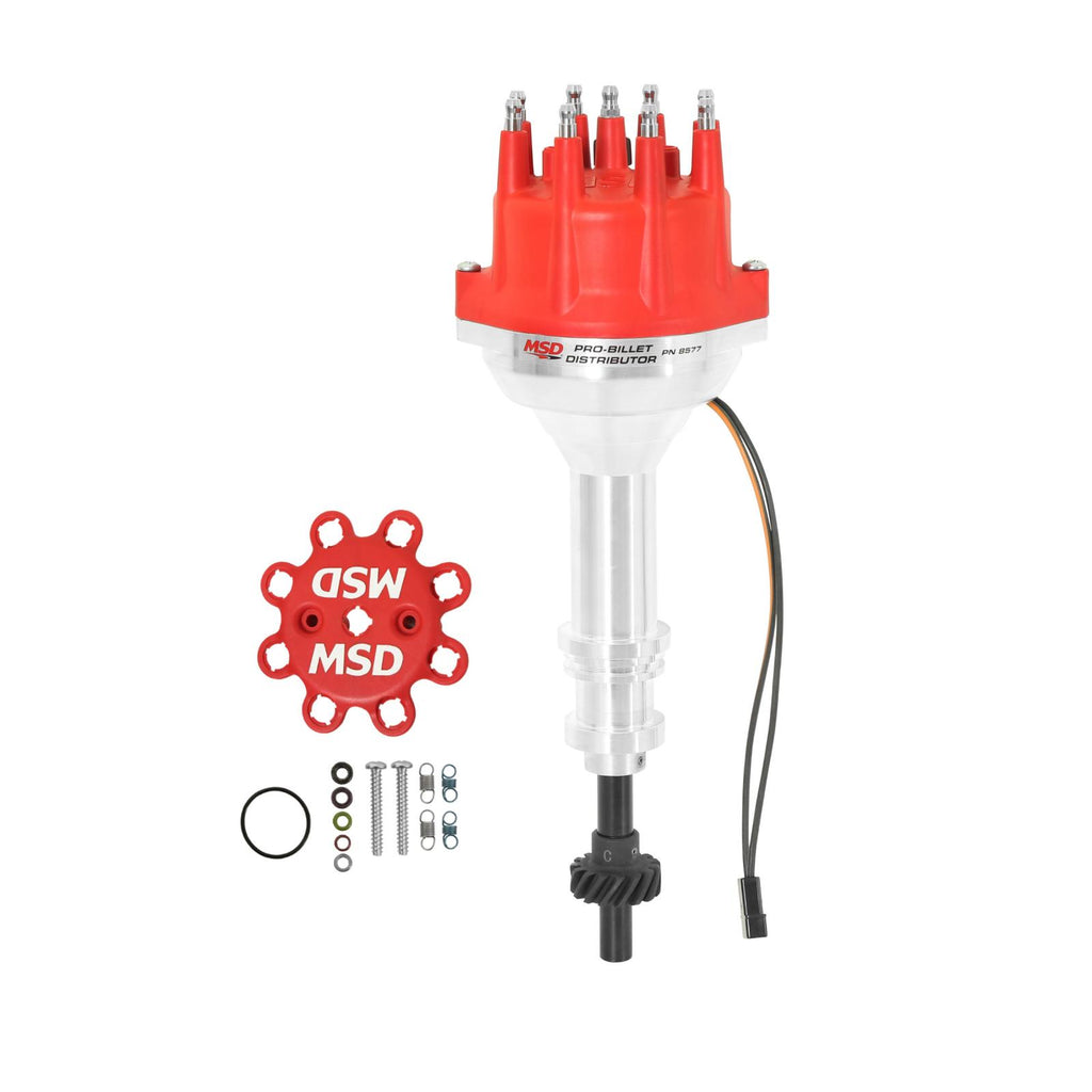 Ford 351C-460 Pro Billet Distributor Small Diameter Distributor Fits 351C, 351M, 400, 429, 460 With Iron Gear. Must Be Used With An MSD 6, 7 Or 8-Series Ignition MSD Ignition