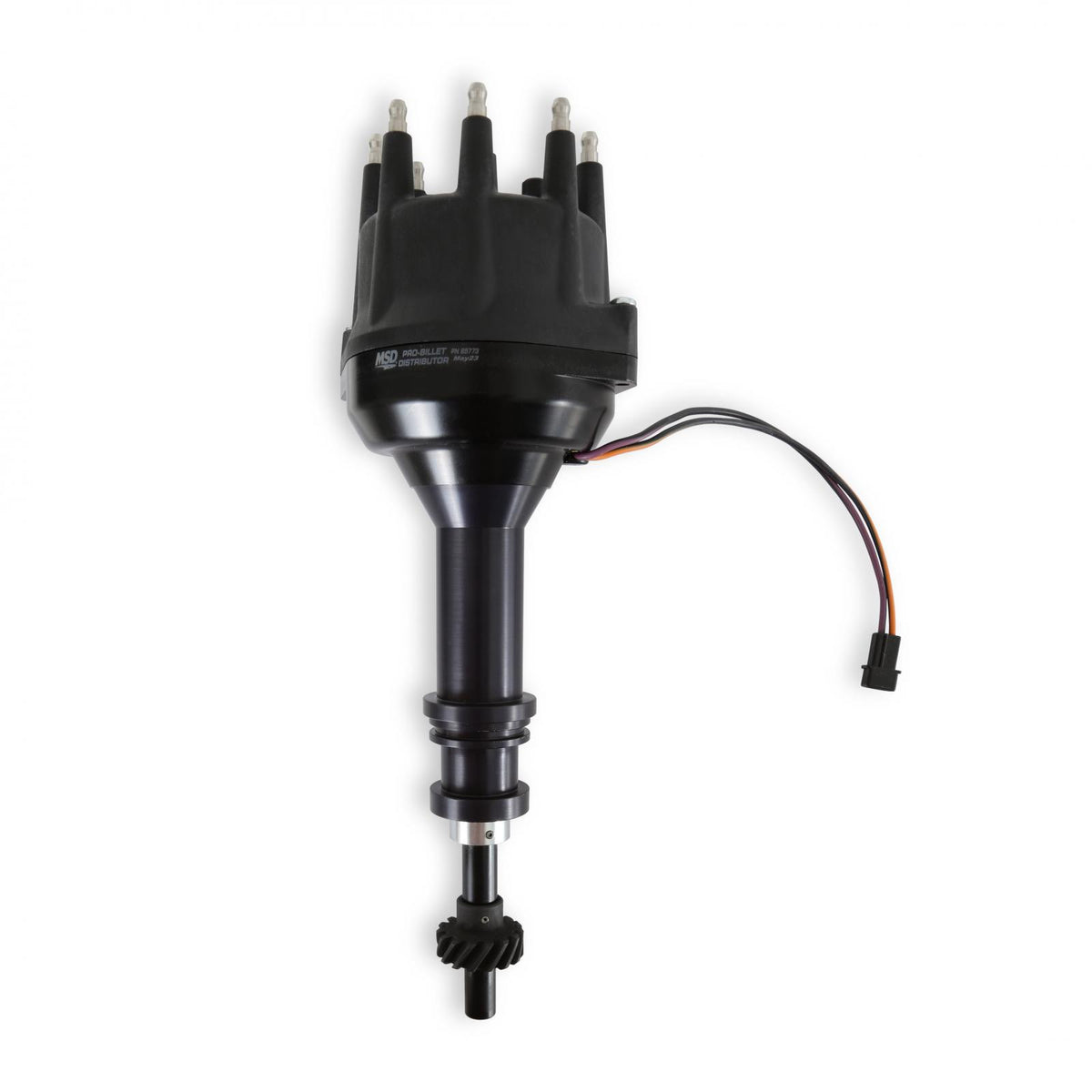MSD Black Ford 351C 460 Pro-Billet Distributor MSD'S Pro-Billet Small Diameter Distributor Black Housing And Cap With Iron Gear, Fits 351C, 351M, 400, 429, 460 With Iron Gear. Must Be Used With An MSD 6, 7 Or 8-Series Ignition MSD Ignition