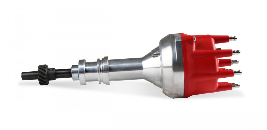 MSD Distributor, Ford 351W, Billet, Small Cap, Steel Gear MSD'S Pro-Billet Small Diameter Distributor W/Red Cap And Steel Gear, Requires The Use Of MSD 6, 7, 8 Series Ignition MSD Ignition