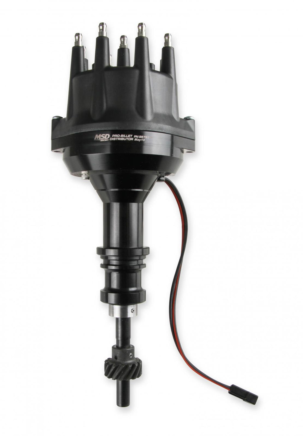 MSD Black Distributor Ford 289-302, Pro Billet, Small Cap, Steel Gear MSD'S Black Small Diameter Distributor W/Steel Gear, Requires The Use Of MSD 6, 7, 8 Series Ignition MSD Ignition