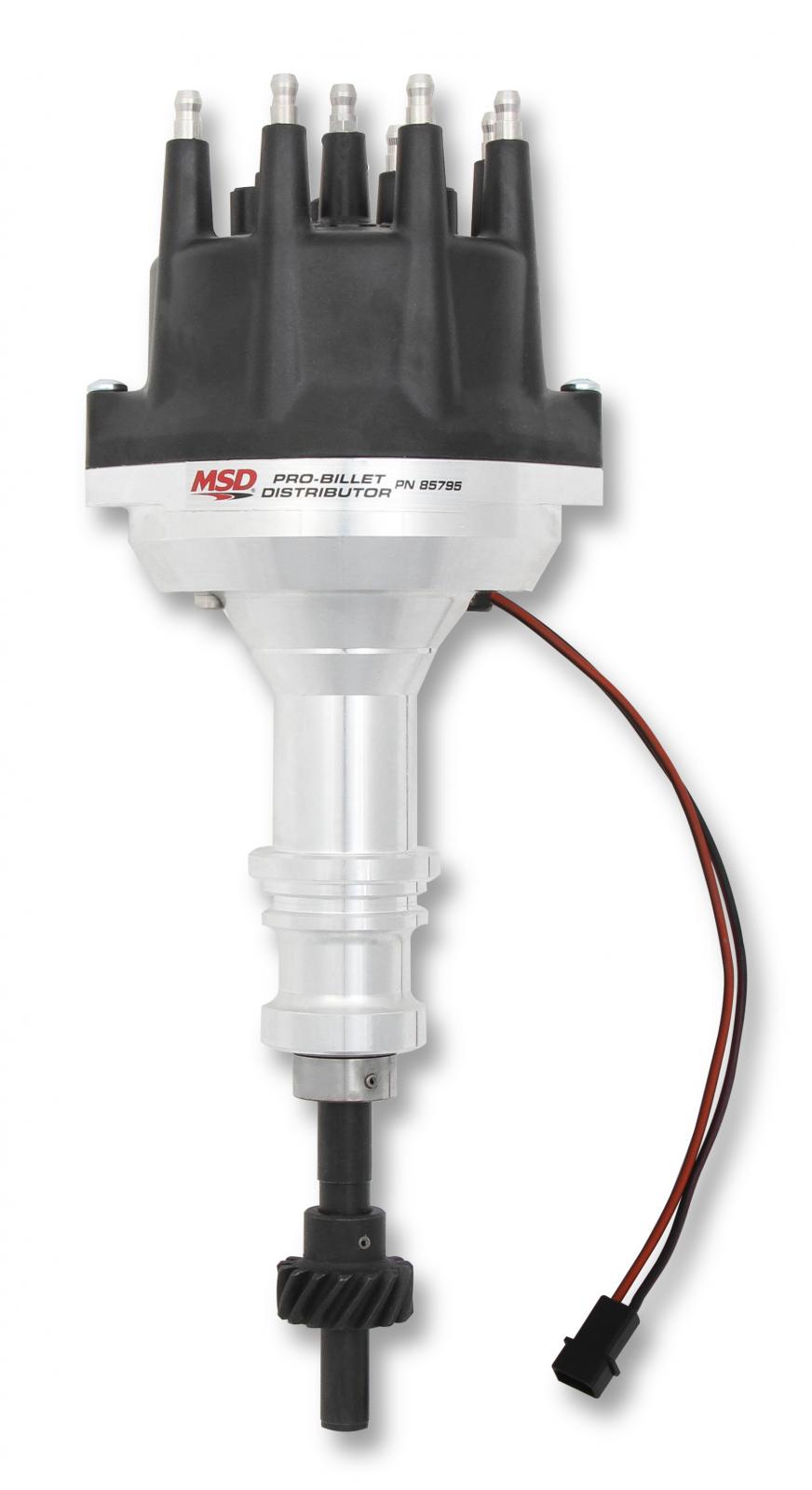 Ford 289-302 Small Diameter Black Cap Pro-Billet Distributor Great For Blower Or Manifold Clearance Must Be Used With An MSD 6, 7 Or 8-Series Ignition MSD Ignition