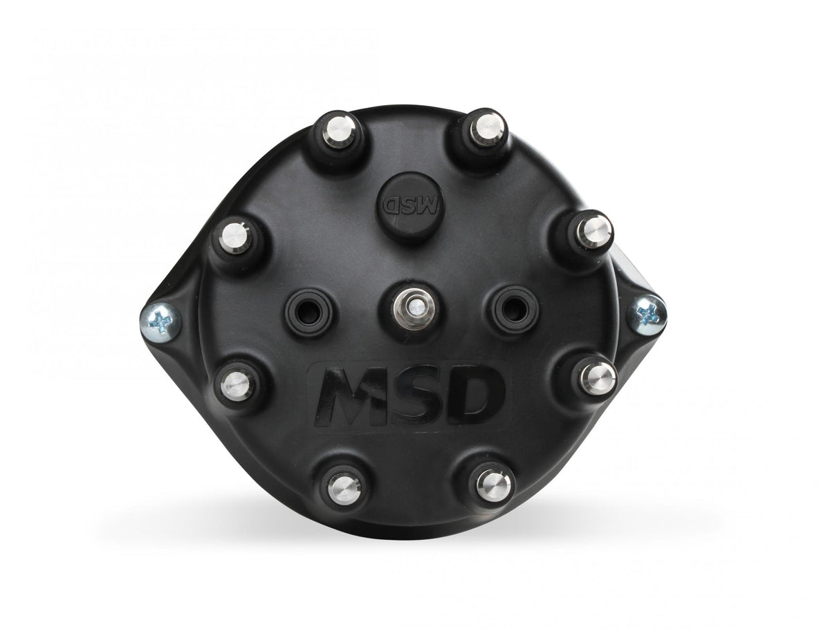 MSD Distributor Ford 289-302, Pro Billet, Small Black Cap, Steel Gear MSD'S Pro-Billet Small Diameter Distributor W/Black Cap And Steel Gear, Requires The Use Of MSD 6, 7, 8 Series Ignition MSD Ignition
