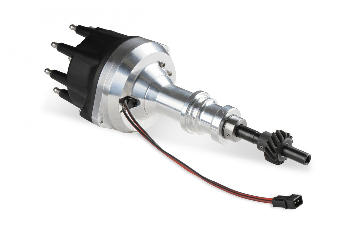 MSD Distributor Ford 289-302, Pro Billet, Small Black Cap, Steel Gear MSD'S Pro-Billet Small Diameter Distributor W/Black Cap And Steel Gear, Requires The Use Of MSD 6, 7, 8 Series Ignition MSD Ignition