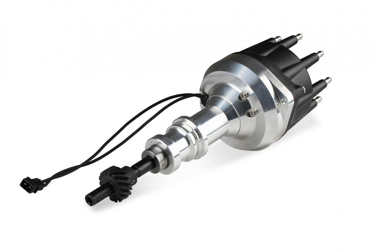 MSD Distributor Ford 289-302, Pro Billet, Small Black Cap, Steel Gear MSD'S Pro-Billet Small Diameter Distributor W/Black Cap And Steel Gear, Requires The Use Of MSD 6, 7, 8 Series Ignition MSD Ignition