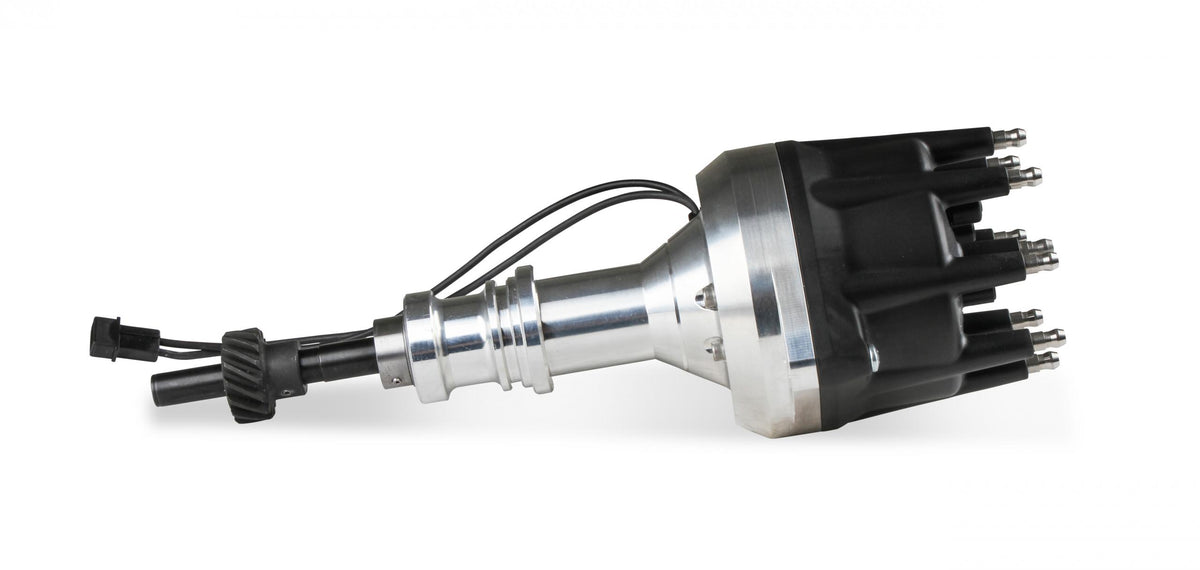 MSD Distributor Ford 289-302, Pro Billet, Small Black Cap, Steel Gear MSD'S Pro-Billet Small Diameter Distributor W/Black Cap And Steel Gear, Requires The Use Of MSD 6, 7, 8 Series Ignition MSD Ignition