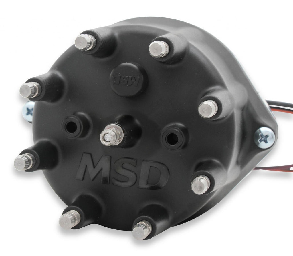 Ford 289-302 Small Diameter Black Cap Pro-Billet Distributor Great For Blower Or Manifold Clearance Must Be Used With An MSD 6, 7 Or 8-Series Ignition MSD Ignition