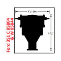 Ford 351C 460 Crab Cap Distributor Low Profile, Magnetic Pickup Distributor Ideal For Clearing Blower Snouts, And For Any Application Where Height Is Critical MSD Ignition