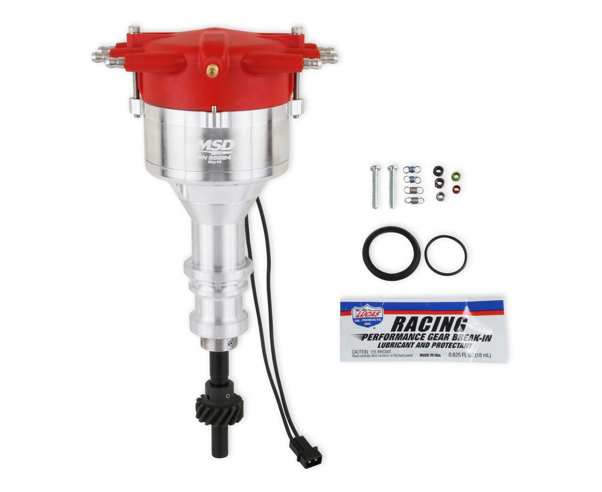 Ford 289 302 Crab Cap Distributor Low Profile, Magnetic Pickup Distributor Ideal For Clearing Blower Snouts, And For Any Application Where Height Is Critical MSD Ignition