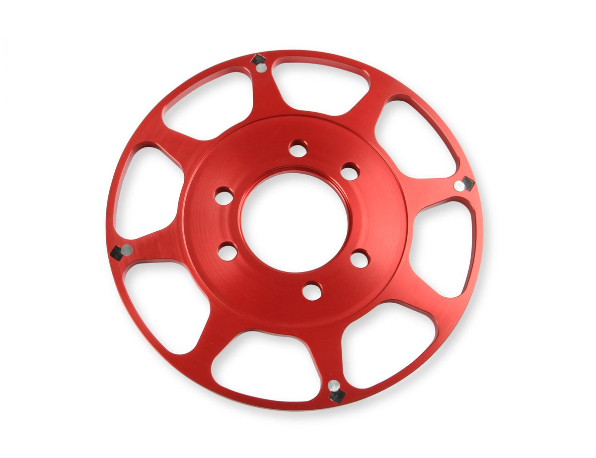 MSD Crank Trigger Wheel Kit Flying Magnet Bbc 8 In. Big Block Chevy Use With MSD 6/7/8 Series Ignition Red MSD Ignition