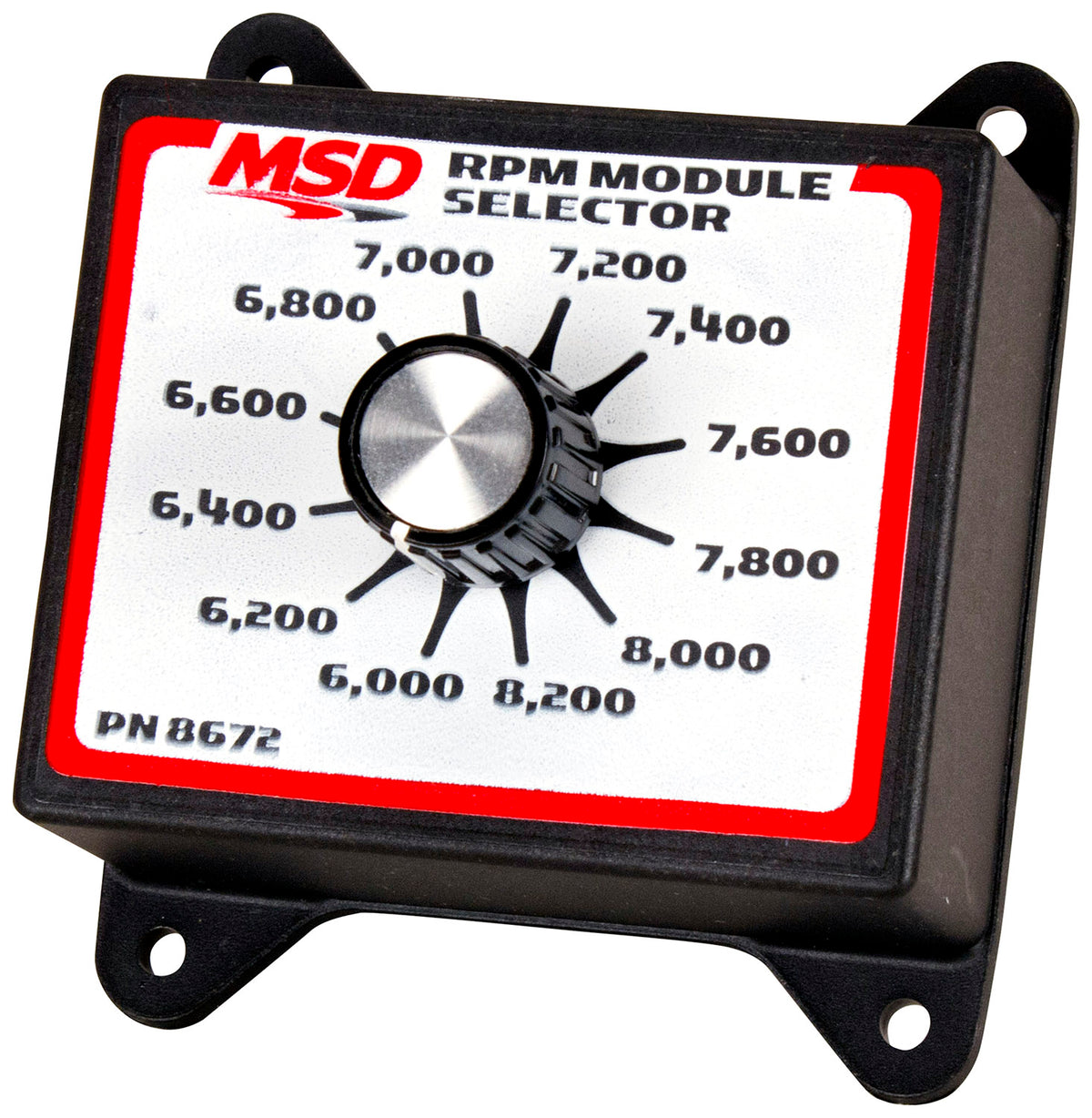 Rpm Module Selector, 6.0K-8.2K The Rpm Module Selector Plugs Directly Into The Rpm Module Socket On All MSD Soft Touch Rev Controls And Accessories That Use Plug-In Modules MSD Ignition