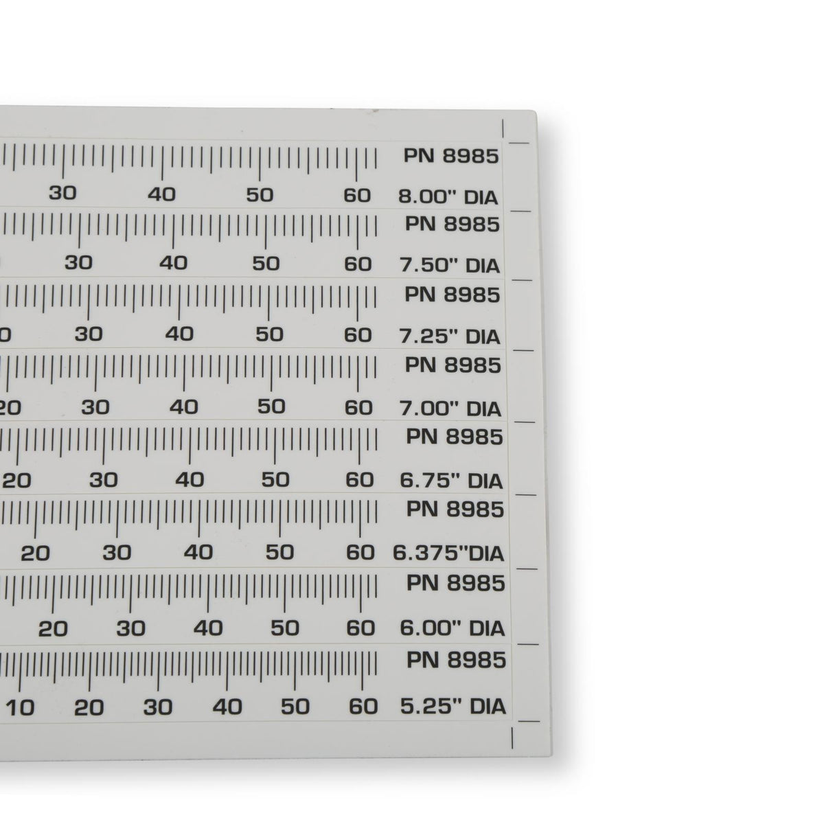 MSD Timing Tape Harmonic Balancer 5.25 Inch To 8.00 Set Of 8 Multiple Sizes 1 Degree Increments From 14 Degrees Atdc 64 Degrees Btdc MSD Ignition