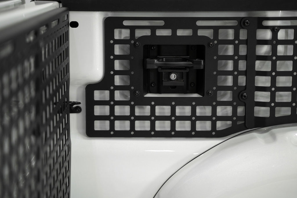 2021+ Ford F-150, F-150 Raptor 66 Inch Bed Bed Side Molle Passenger Side Center Only In Hammer Black Addictive Desert Designs