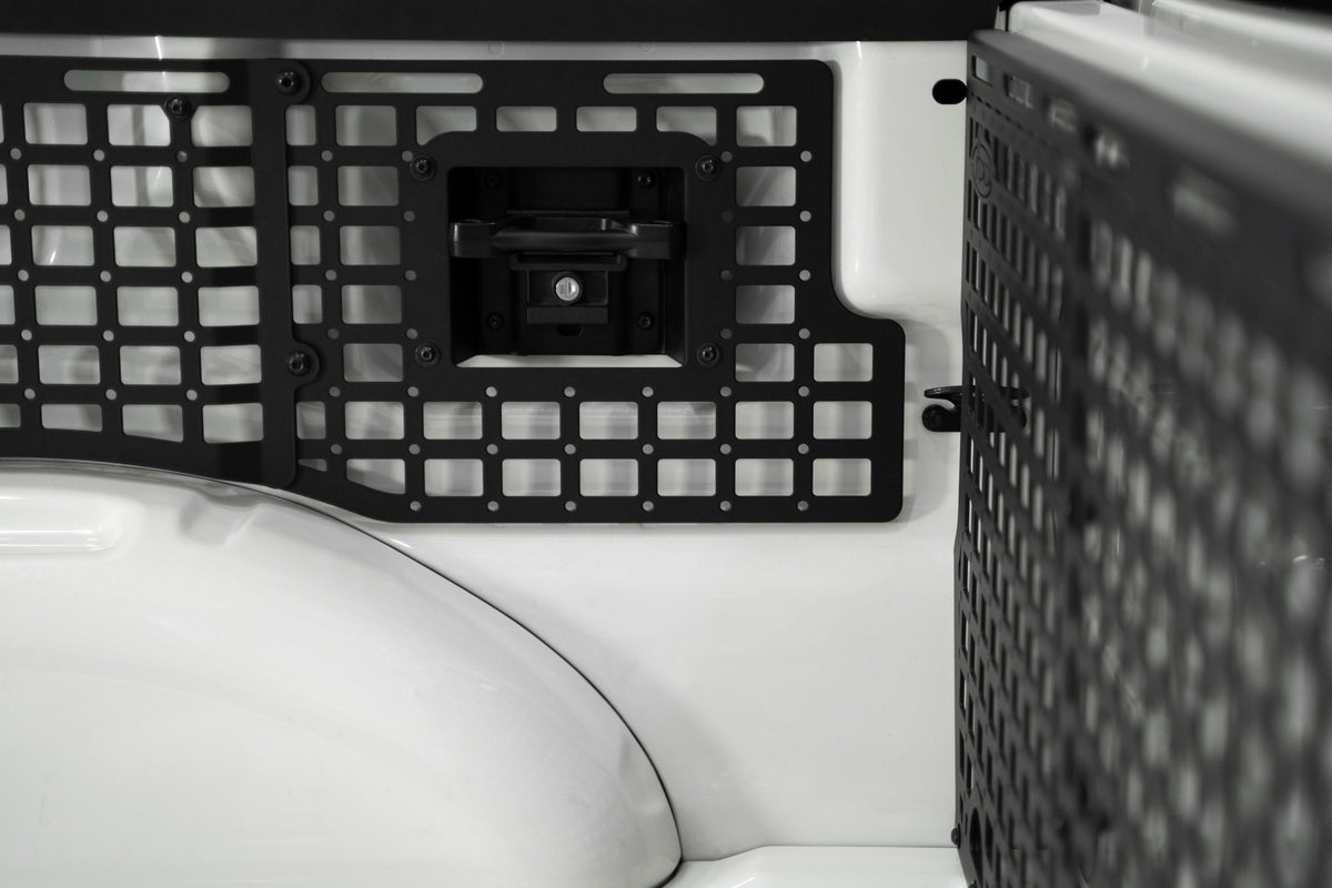 2021+ Ford F-150, F-150 Raptor 66 Inch Bed Bed Side Molle Passenger Side Center Only In Hammer Black Addictive Desert Designs