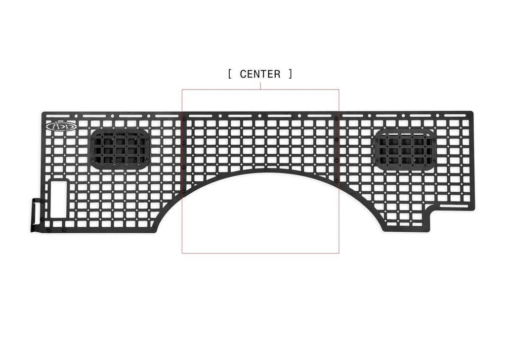 2023+ Ford Super Duty F-250 F-350 81.6 Inch Bed Bed Side Molle Passenger Side In Hammer Black Addictive Desert Designs