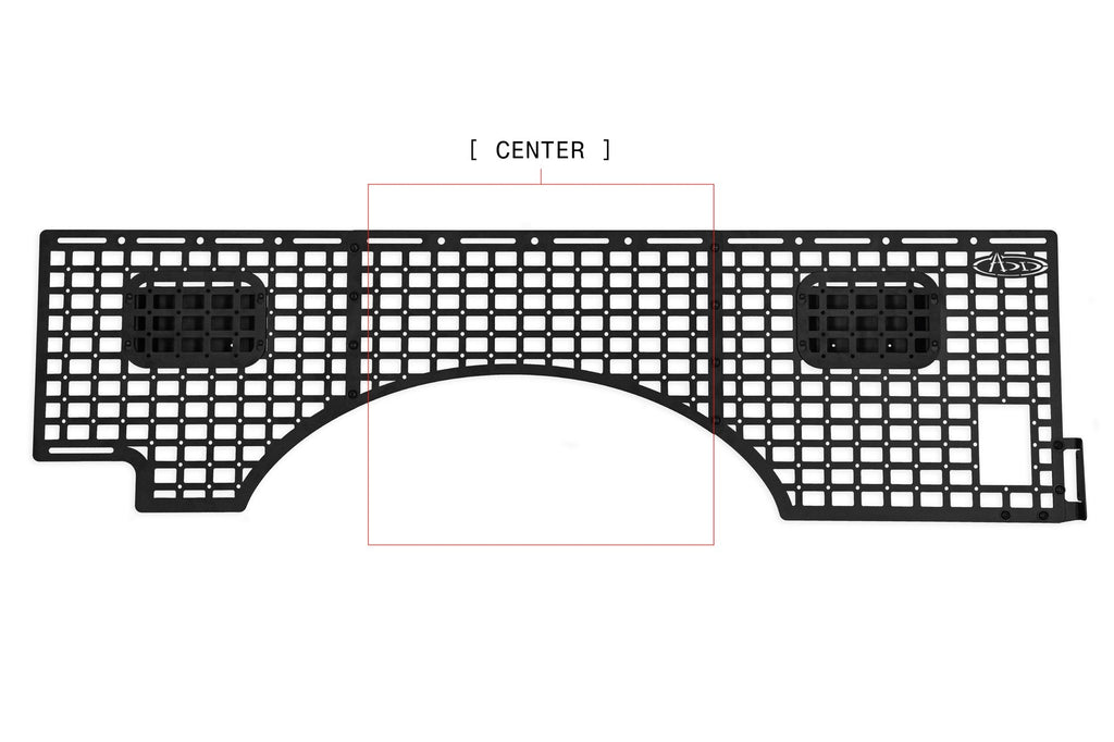 2023+ Ford Super Duty F-250 F-350 81.6 Inch Bed Bed Side Molle Passenger Side In Hammer Black Addictive Desert Designs