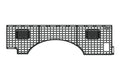 2023-2026 Ford Super Duty F-250/350/450 Long Bed Side Molle Panels - PASSENGER Addictive Desert Designs