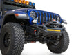 2018+ Jeep JL JLU JT Wrangler, Gladiator Rock Fight Front Bumper License Plate Bracket Addictive Desert Designs