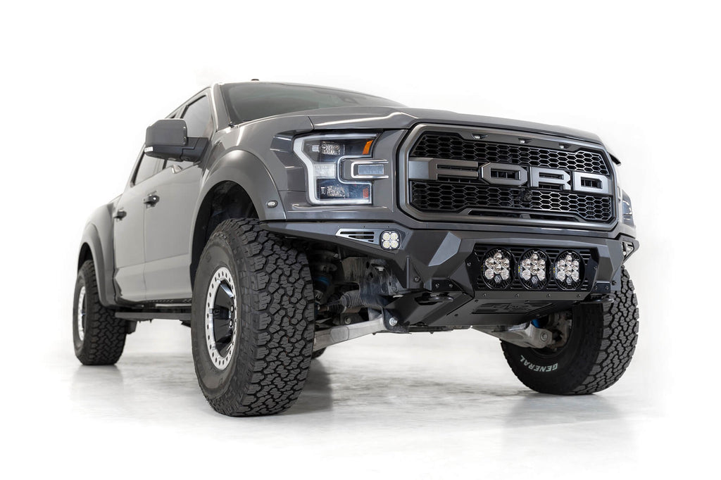 2017-2020 Ford Raptor Bomber Front Bumper Mounts for 3 Baja Designs LP6 Round Lights Addictive Desert Designs