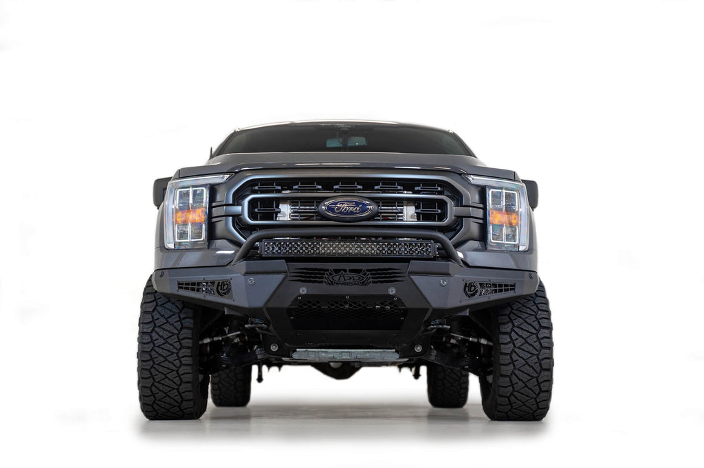 2021-2025 Ford F-150 HoneyBadger Front Bumper With Top Hoop Addictive Desert Designs