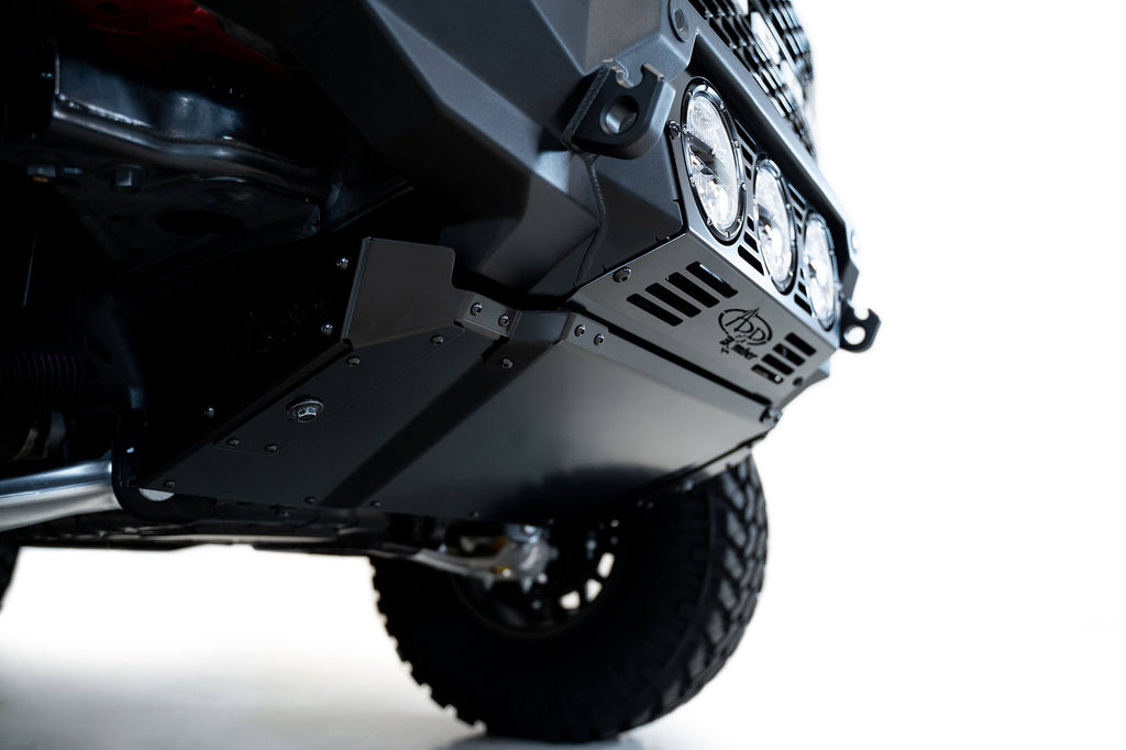 2021+ Ford Bronco Bomber Front Bumper Mounts for three Rigid 360 6 Inch lights Addictive Desert Designs