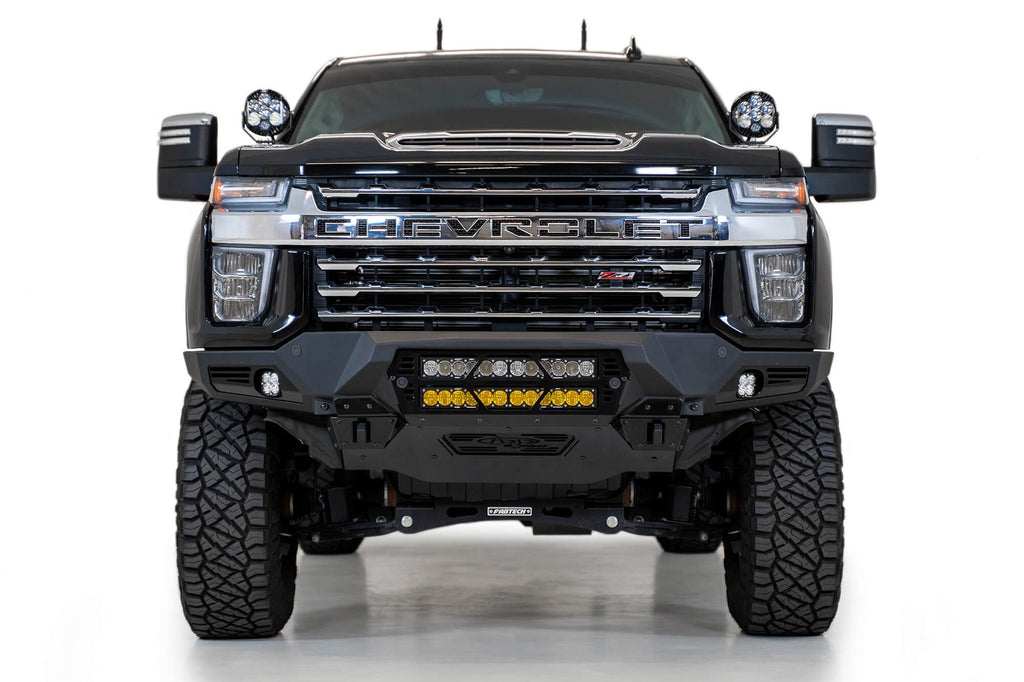 2020-2023 Chevrolet Silverado 2500/3500 Bomber Front Bumper Mounts for two 20 Inch light bars Addictive Desert Designs