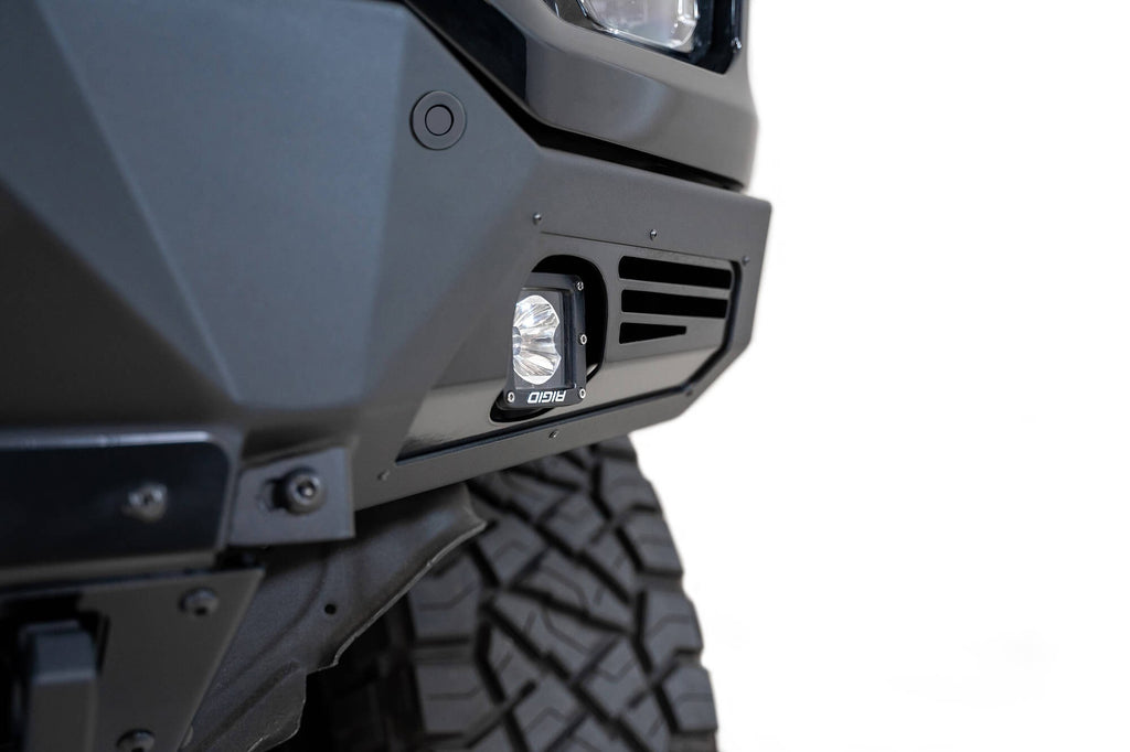 2020-2023 Chevrolet Silverado 2500/3500 Bomber Front Bumper Mounts for 4 rigid 360 6 Inch round lights Addictive Desert Designs