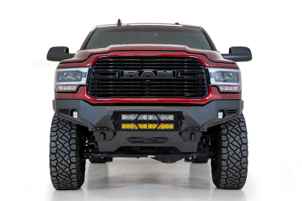 2019-2025 RAM 2500 3500 Bomber Front Bumper Mounts for two 20 inch light bars Addictive Desert Designs