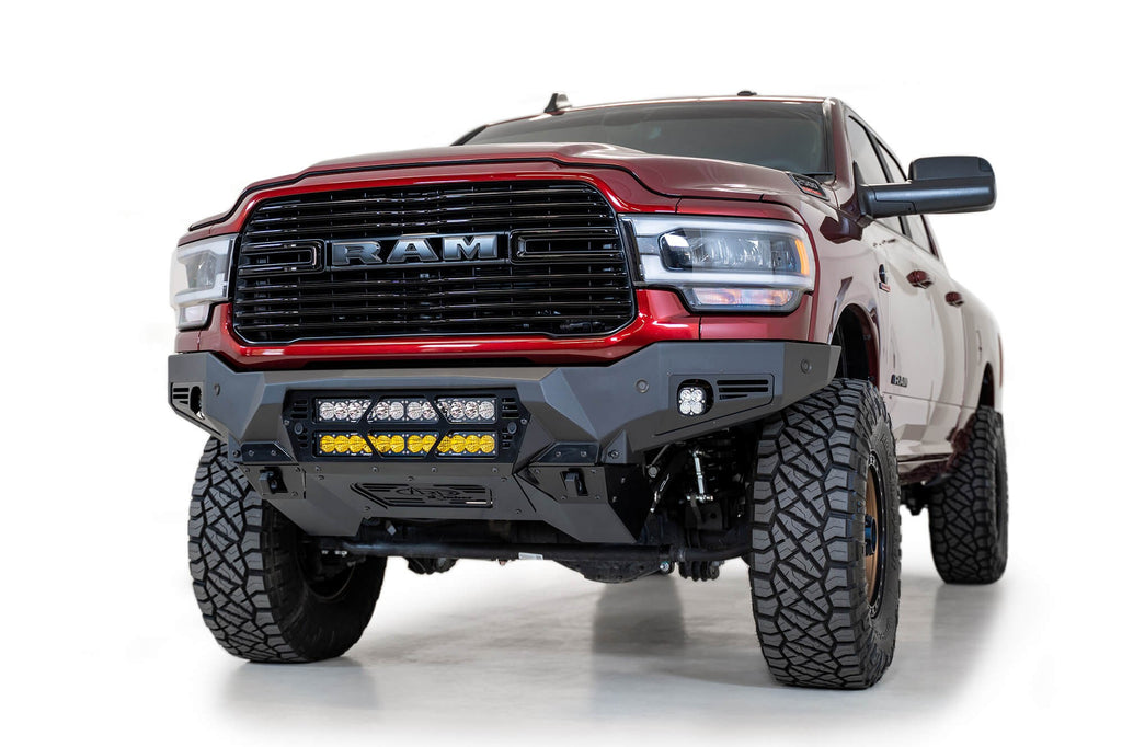2019-2025 RAM 2500 3500 Bomber Front Bumper Mounts for two 20 inch light bars Addictive Desert Designs