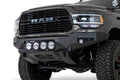 2019-2025 RAM 2500 3500 Bomber Front Bumper Mounts for four rigid 360 6 inch round lights Addictive Desert Designs