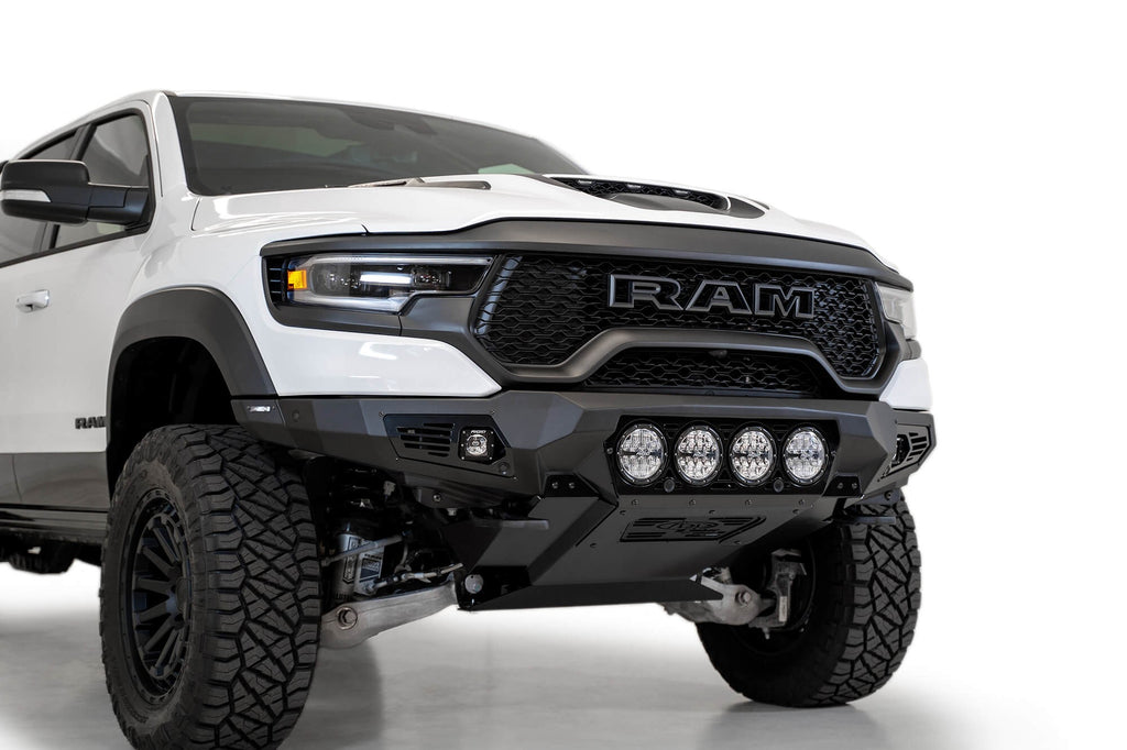 2021-2024 RAM 1500 TRX Bomber Front Bumper Mounts for 4 rigid 360 6 Inch round lights Addictive Desert Designs