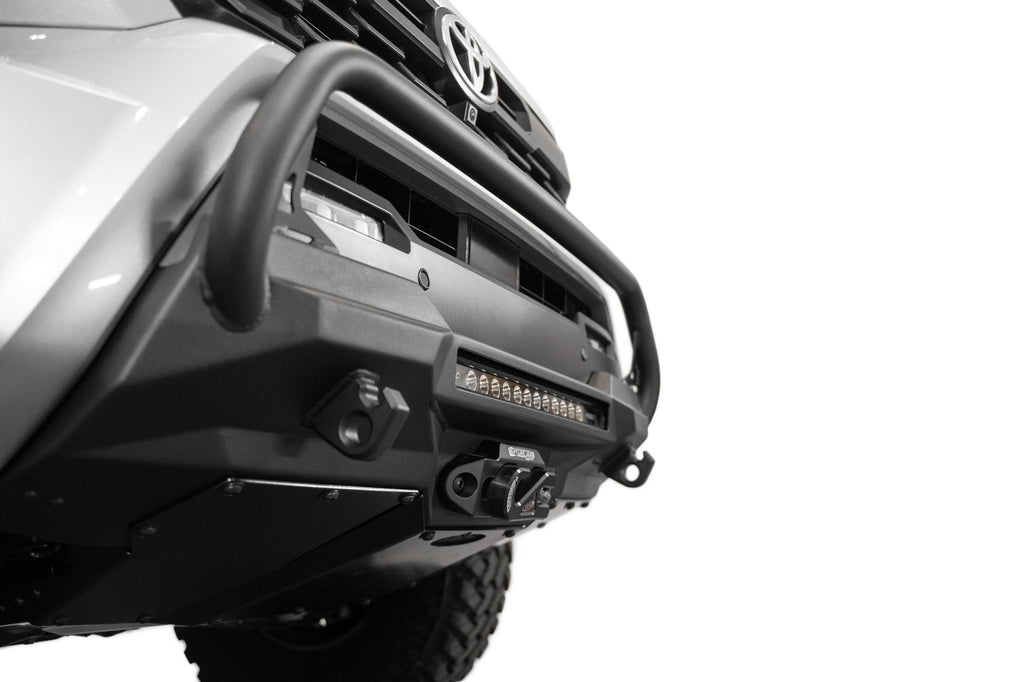 2024-2025 Toyota Tacoma Stealth Center Mount Winch Front Bumper With Top Hoop Addictive Desert Designs