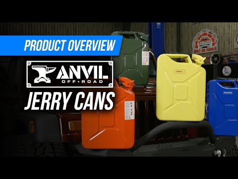 Jerry Can 5.3 Gallon 20 Liter Steel w/ Safety Cap and Spout Anvil Offroad
